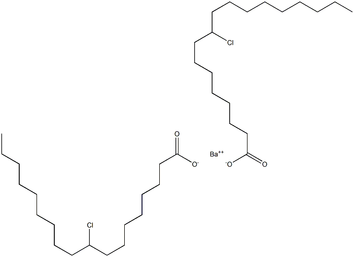 Bis(9-chlorostearic acid)barium salt Struktur