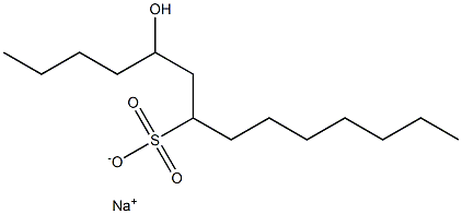 5-Hydroxytetradecane-7-sulfonic acid sodium salt Struktur