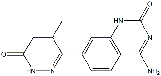 7-[(2,3,4,5-Tetrahydro-5-methyl-3-oxopyridazin)-6-yl]-4-aminoquinazolin-2(1H)-one Struktur