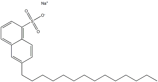 6-Tetradecyl-1-naphthalenesulfonic acid sodium salt Struktur