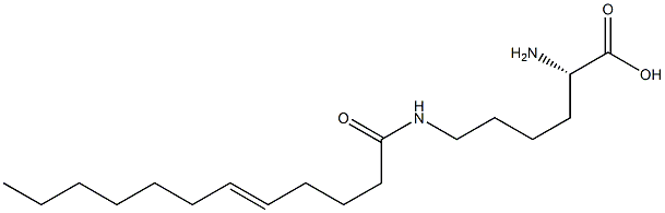 N6-(5-Dodecenoyl)lysine Struktur