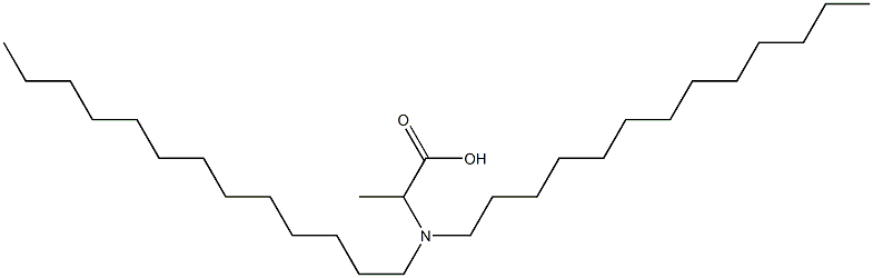 2-(Ditridecylamino)propanoic acid Struktur