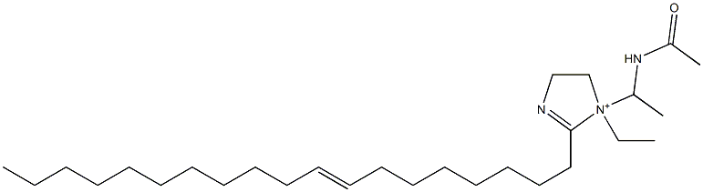 1-[1-(Acetylamino)ethyl]-1-ethyl-2-(8-nonadecenyl)-2-imidazoline-1-ium Struktur