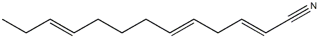 2,5,10-Tridecatrienenitrile Struktur