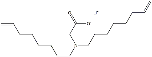 N,N-Di(7-octenyl)glycine lithium salt Struktur