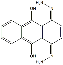 1,4-Dihydrazonoanthracene-9,10-diol Struktur