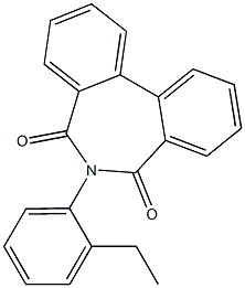 6-(2-Ethylphenyl)-5H-dibenz[c,e]azepine-5,7(6H)-dione Struktur