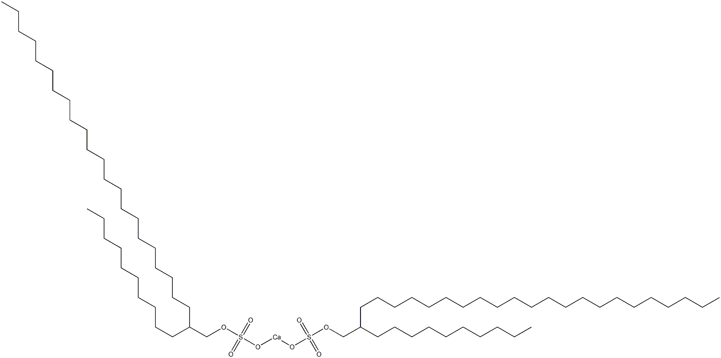 Bis(2-decyltetracosyloxysulfonyloxy)calcium Struktur