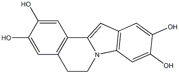 5,6-Dihydroindolo[2,1-a]isoquinoline-2,3,9,10-tetrol Struktur