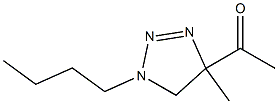 4,5-Dihydro-4-methyl-1-butyl-4-acetyl-1H-1,2,3-triazole Struktur