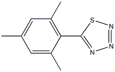 5-(2,4,6-Trimethylphenyl)-1,2,3,4-thiatriazole Struktur