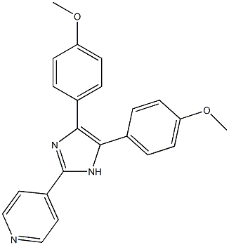 4,5-Bis(4-methoxyphenyl)-2-(4-pyridyl)-1H-imidazole Struktur