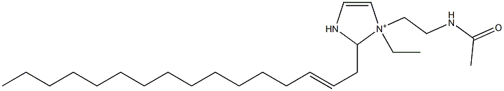 1-[2-(Acetylamino)ethyl]-1-ethyl-2-(2-hexadecenyl)-4-imidazoline-1-ium Struktur