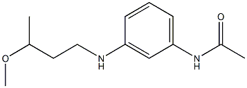 3'-[(3-Methoxybutyl)amino]acetanilide Struktur