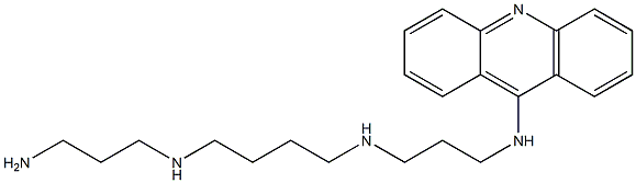 N-[3-(9-Acridinylamino)propyl]-N'-(3-aminopropyl)-1,4-butanediamine Struktur