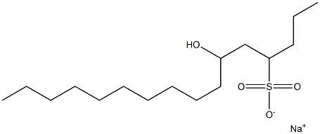 6-Hydroxyhexadecane-4-sulfonic acid sodium salt Struktur