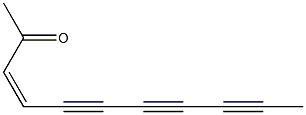 (3Z)-3-Undecene-5,7,9-triyn-2-one Struktur