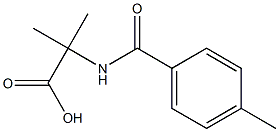 2-(4-Methylbenzoylamino)-2-methylpropionic acid Struktur