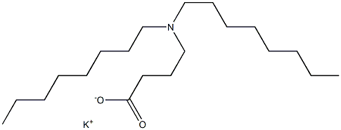 4-(Dioctylamino)butyric acid potassium salt Struktur