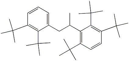 2-(2,3,6-Tri-tert-butylphenyl)-1-(2,3-di-tert-butylphenyl)propane Struktur