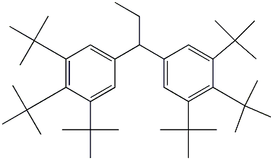 1,1-Bis(3,4,5-tri-tert-butylphenyl)propane Struktur