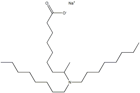 8-(Dioctylamino)nonanoic acid sodium salt Struktur