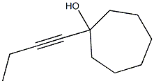 1-(1-Butynyl)cycloheptan-1-ol Struktur