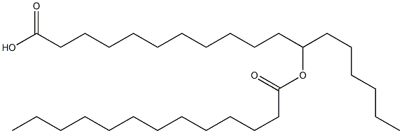 12-Tridecanoyloxystearic acid Struktur