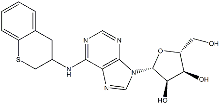 N-[(3,4-Dihydro-2H-1-benzothiopyran)-3-yl]adenosine Struktur