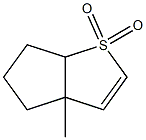 3a-Methyl-3a,5,6,6a-tetrahydro-4H-cyclopenta[b]thiophene 1,1-dioxide Struktur