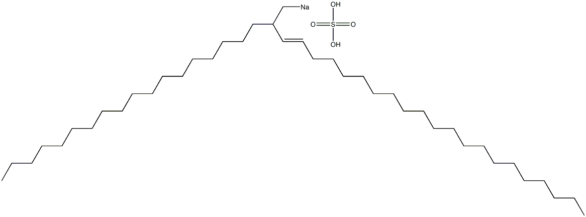 Sulfuric acid 2-octadecyl-3-tricosenyl=sodium ester salt Struktur