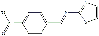 2-(4-Nitrobenzylideneamino)thiazole Struktur