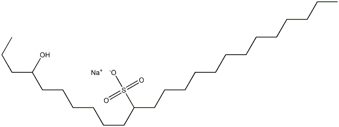 4-Hydroxytetracosane-11-sulfonic acid sodium salt Struktur