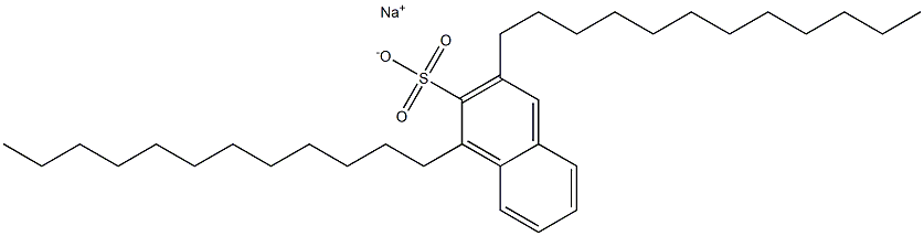 1,3-Didodecyl-2-naphthalenesulfonic acid sodium salt Struktur