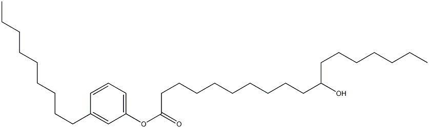 11-Hydroxystearic acid 3-nonylphenyl ester Struktur