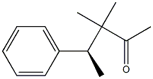 [S,(-)]-3,3-Dimethyl-4-phenyl-2-pentanone Struktur