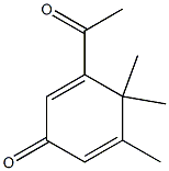 3-Acetyl-4,4,5-trimethyl-2,5-cyclohexadien-1-one Struktur