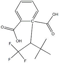 (+)-Phthalic acid hydrogen 1-[(R)-1-trifluoromethyl-2,2-dimethylpropyl] ester Struktur