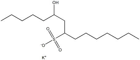 6-Hydroxypentadecane-8-sulfonic acid potassium salt Struktur