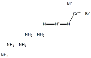 Azidopentamminechromium(III) bromide Struktur