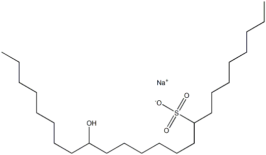 16-Hydroxytetracosane-9-sulfonic acid sodium salt Struktur