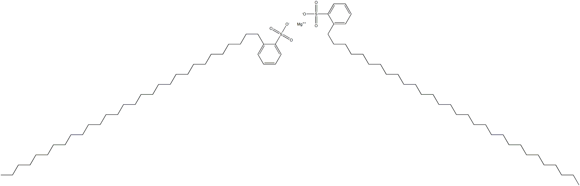 Bis(2-triacontylbenzenesulfonic acid)magnesium salt Struktur