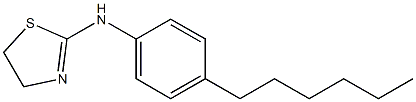 2-[(4-Hexylphenyl)amino]-2-thiazoline Struktur