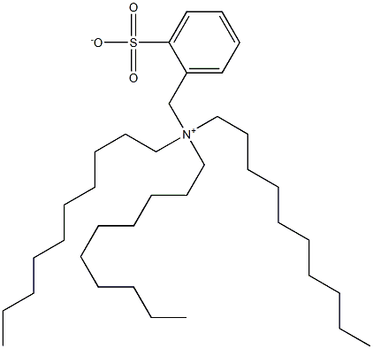 N,N,N-Trisdecyl-2-sulfonatobenzenemethanaminium Struktur