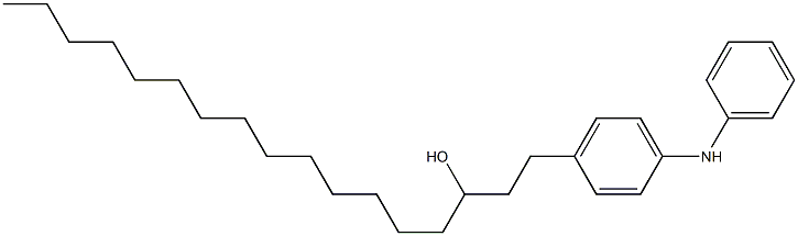 4-(3-Hydroxyheptadecyl)phenylphenylamine Struktur