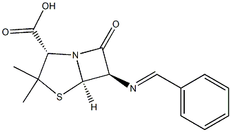 6-Benzylideneaminopenicillanic acid Struktur