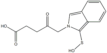 5-[1-(Hydroxythio)-2H-isoindol-2-yl]-4-oxovaleric acid Struktur