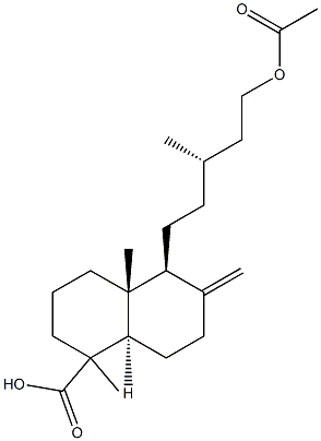 15-Acetyloxylabd-8(17)-en-19-oic acid Struktur