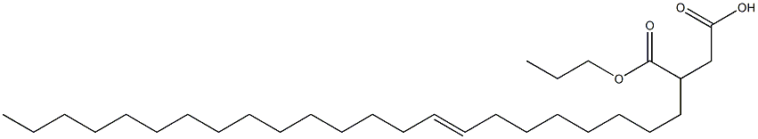 3-(8-Tricosenyl)succinic acid 1-hydrogen 4-propyl ester Struktur