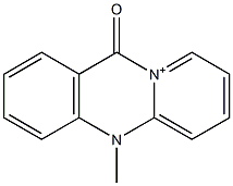 5-Methyl-11-oxo-11H-pyrido[2,1-b]quinazolin-10-ium Struktur